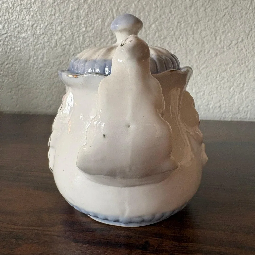 Vintage Mini Swan‎ Teapot Single Serve Ceramic Cottagecore Kitchen Decor